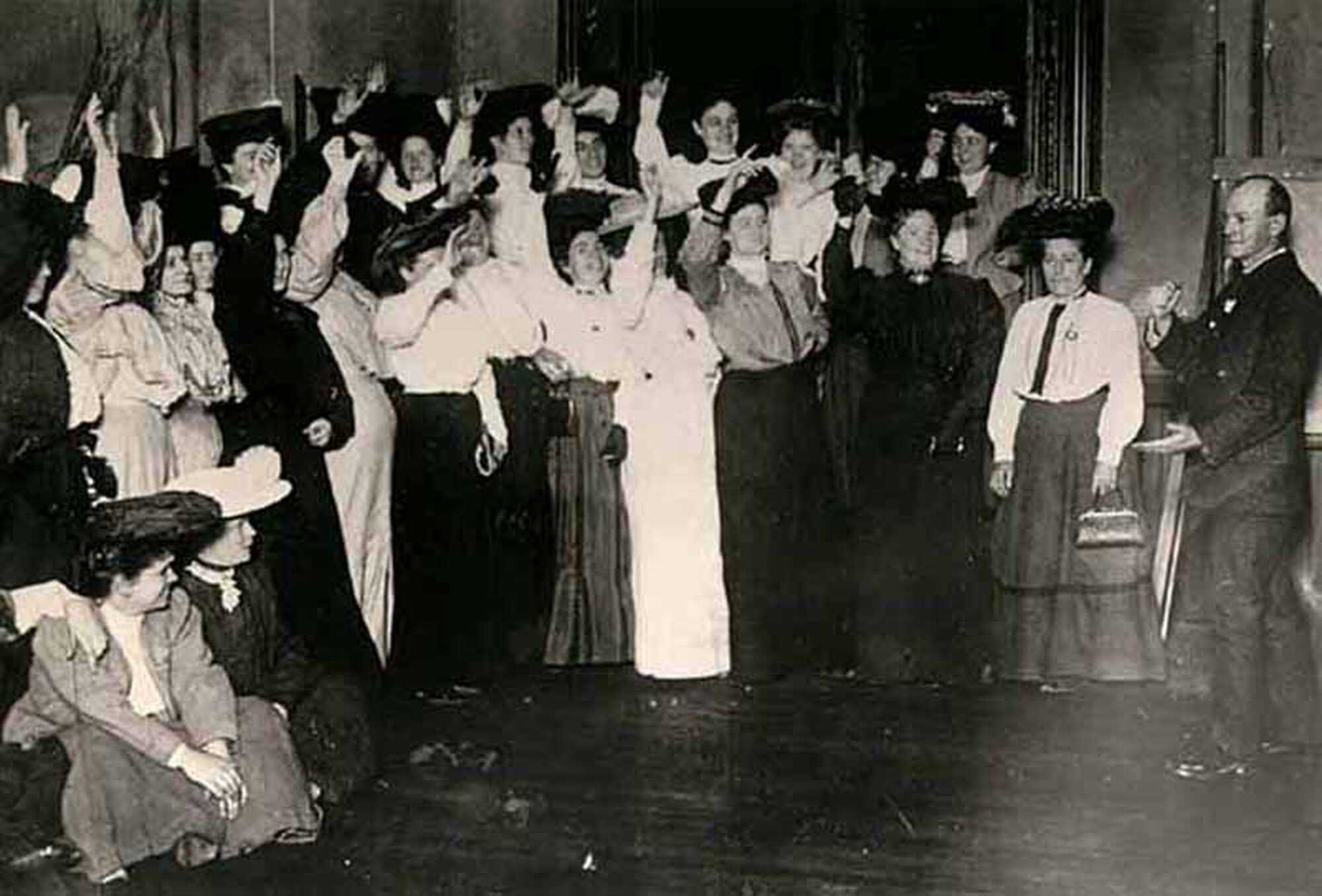 Women vote to strike at Cooper Union, Courtesy: Cornell Kheel Center Triangle Newman 800.jpg