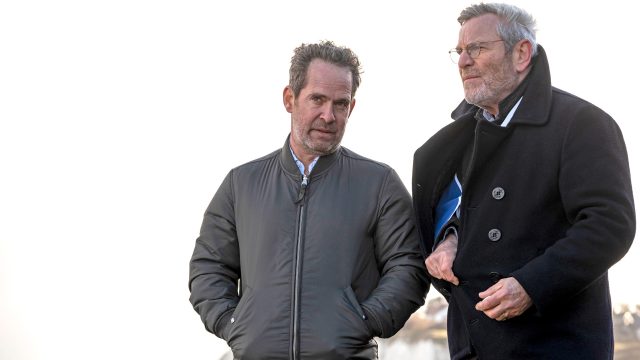 Tom Hollander and Tchéky Karyo in the Baptiste, Season 1 Finale