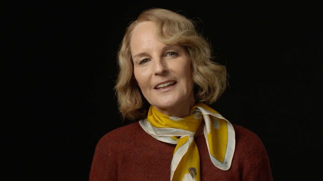 Helen Hunt talking about her character in World on Fire