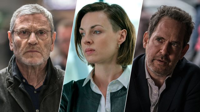 Tcheky Karyo, Jessica Raine and Tom Hollander in Baptiste