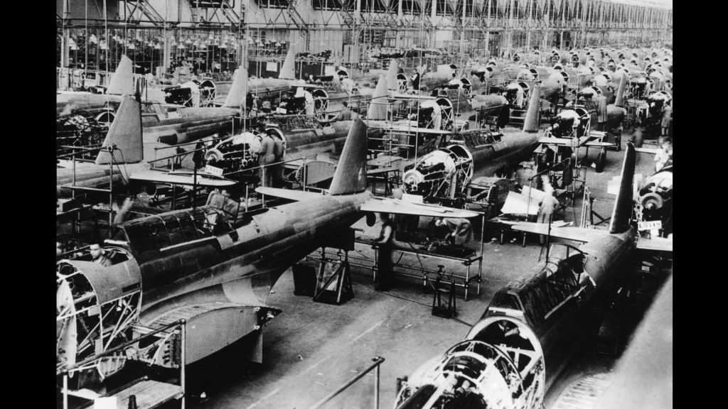 British aircraft production, part of the mobilization in Great Britain, 1939