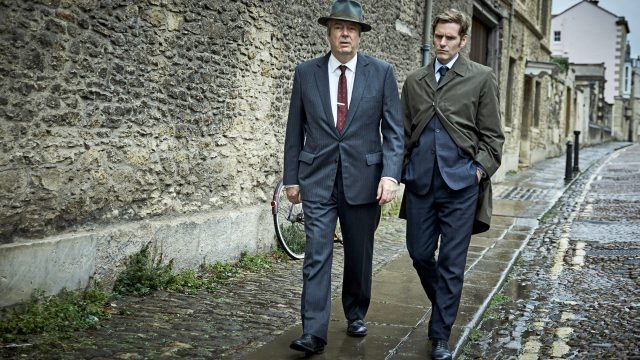 Shaun Evans and Roger Allam in Endeavour Season 7