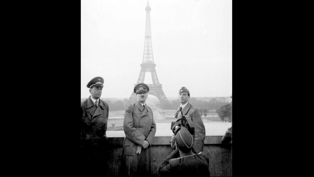 Albert Speer, Adolph Hitler, and Arno Breker in Paris, 1940