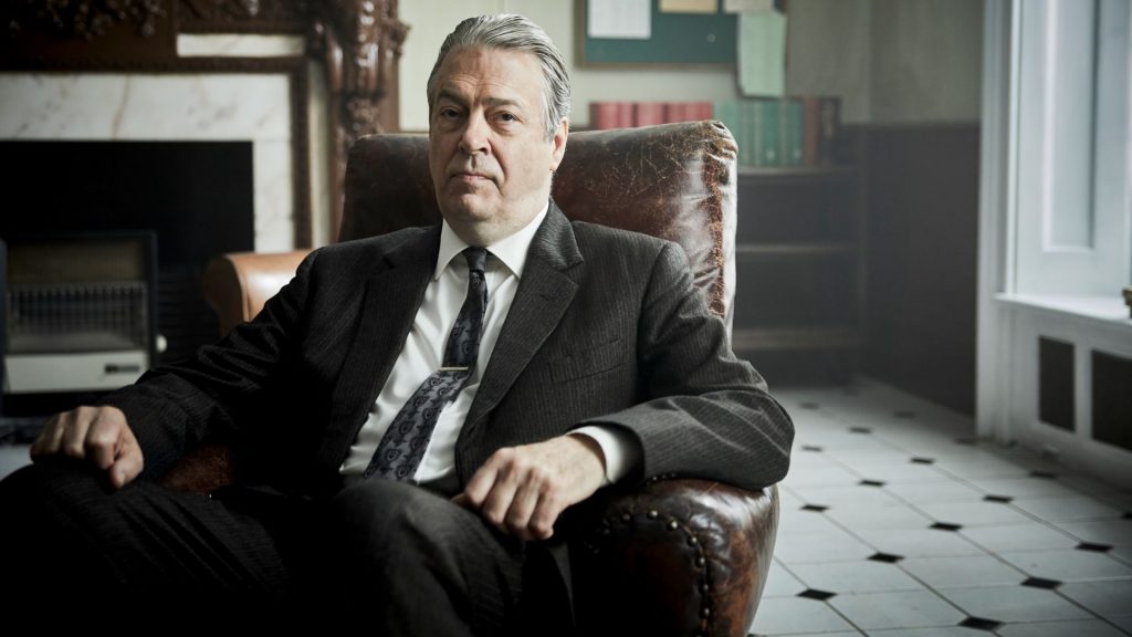 Roger Allam as DCI Fred Thursday in Endeavour Season 7 on Masterpiece on PBS