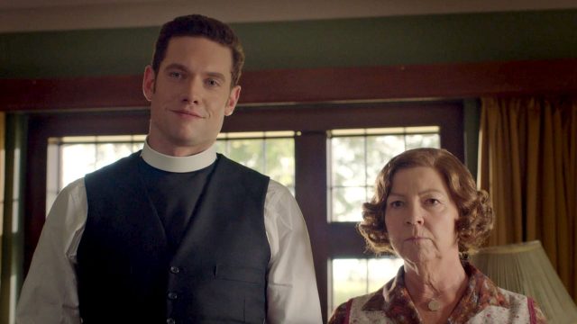 Tom Brittney and Tessa Peake-Jones in Grantchester, Season 5, Episode 2