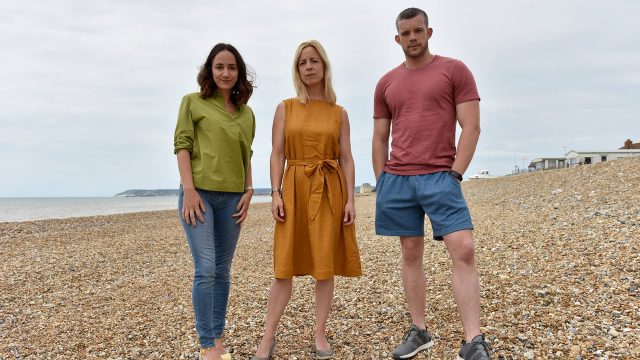 Lydia Leonard, Claudie Blakley and Russell Tovey in Flesh and Blood, Episode 4