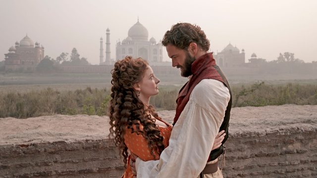 Dakota Blue Richards and Tom Bateman in Beecham House, Episode 6