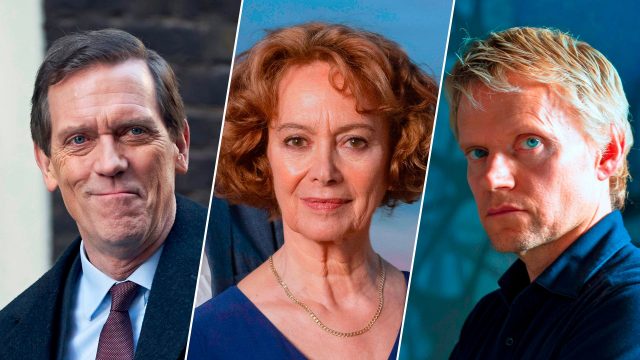 Hugh Laurie, Francesca Annis and Mark Warren on MASTERPIECE on PBS, Fall 2020
