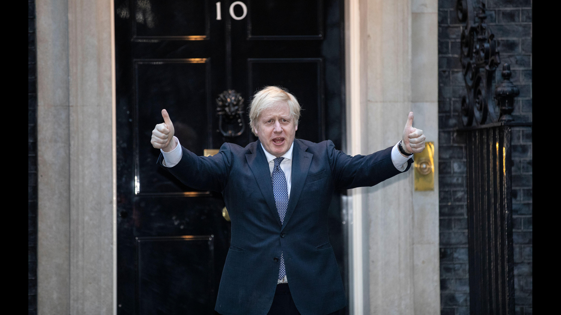 Prime Minister Boris Johnson at No. 10 Downing Street