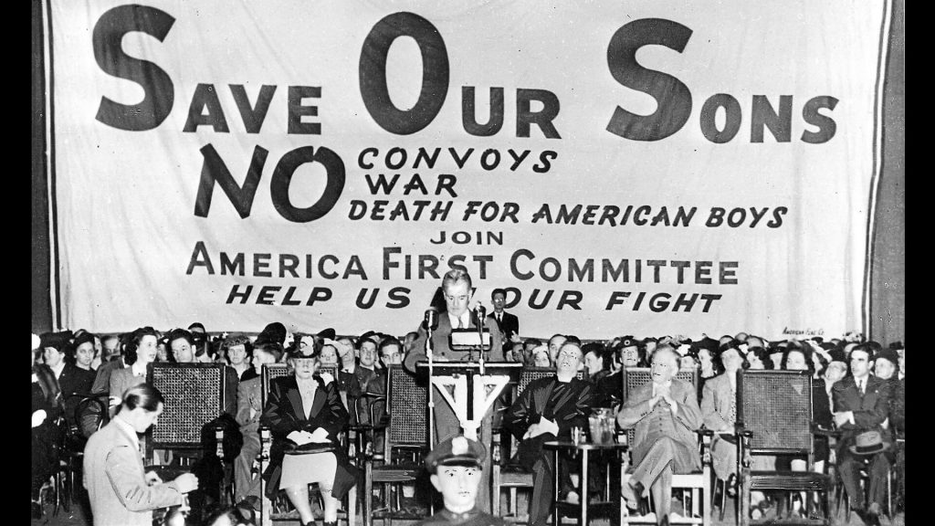 Event of America First Committee against war 1941
