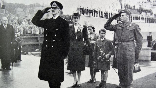 King Haakon, Crown Princess Martha, Crown Prince Olav and their children return to a liberated Norway after WW II.