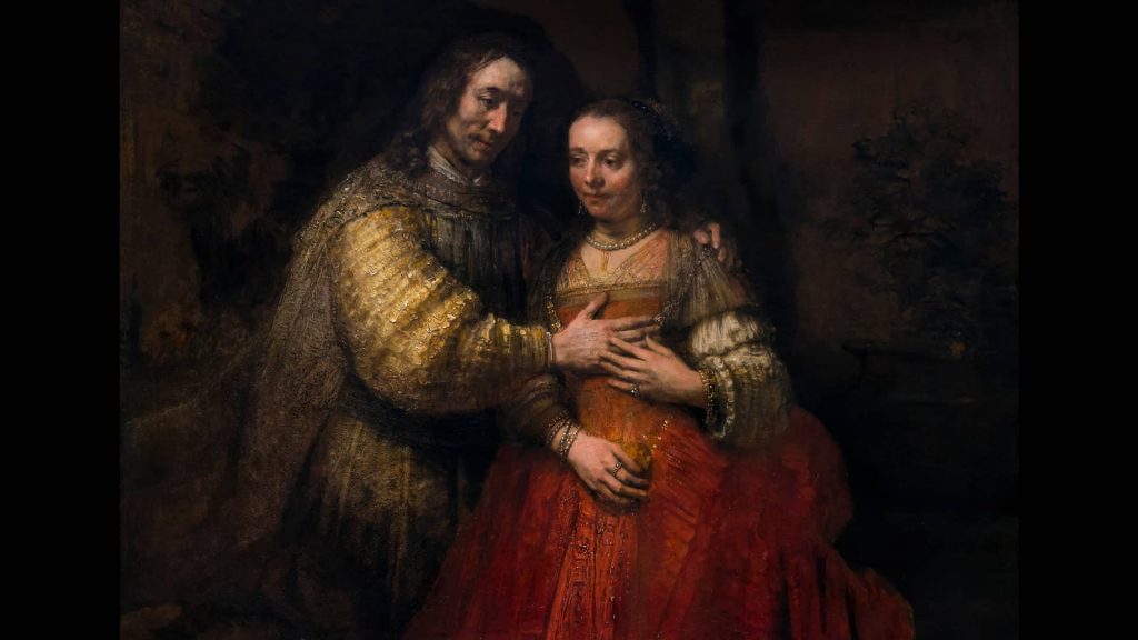 The Jewish Bride, Rembrandt van Rijn