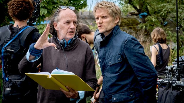 Marc Warren on the set of Van der Valk, Season 2