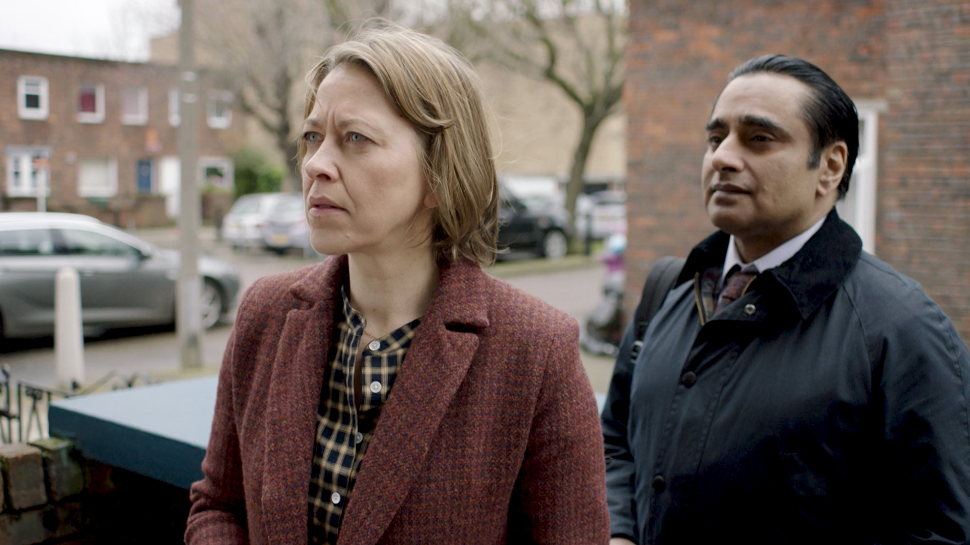 Nicola Walker and Sanjeev Bhaskar in Unforgotten