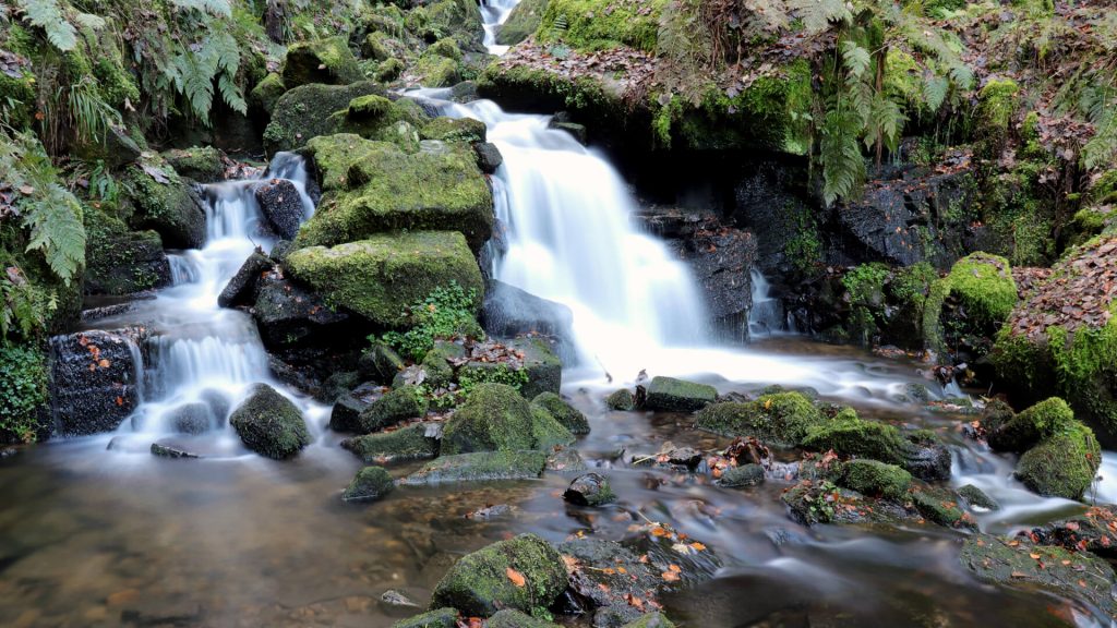 Waterfall in Yorkshire Dales, England