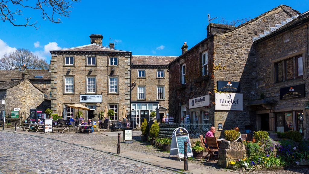 Village of Grassington in Yorkshire Dales, England