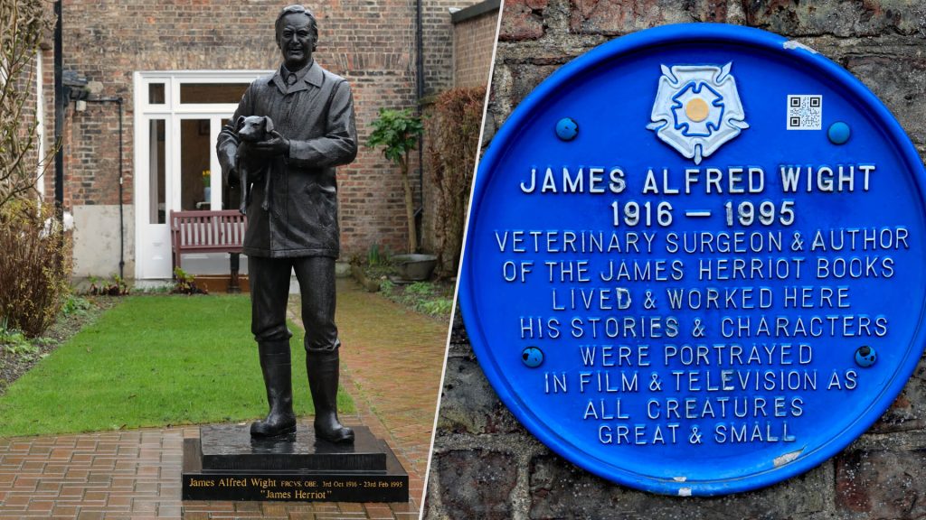 Veterinarian James Herriots home and practice at 23 Kirkgate in Thirsk, North Yorkshire