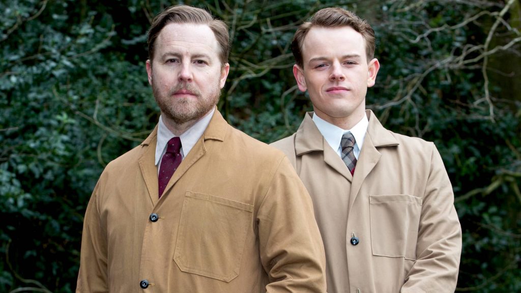 Samuel West and Callum Woodhouse in All Creatures Great and Small on MASTERPIECE PBS
