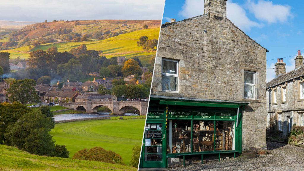 Burnsall and Grassington, two villages in the Yorkshire Dales, UK.