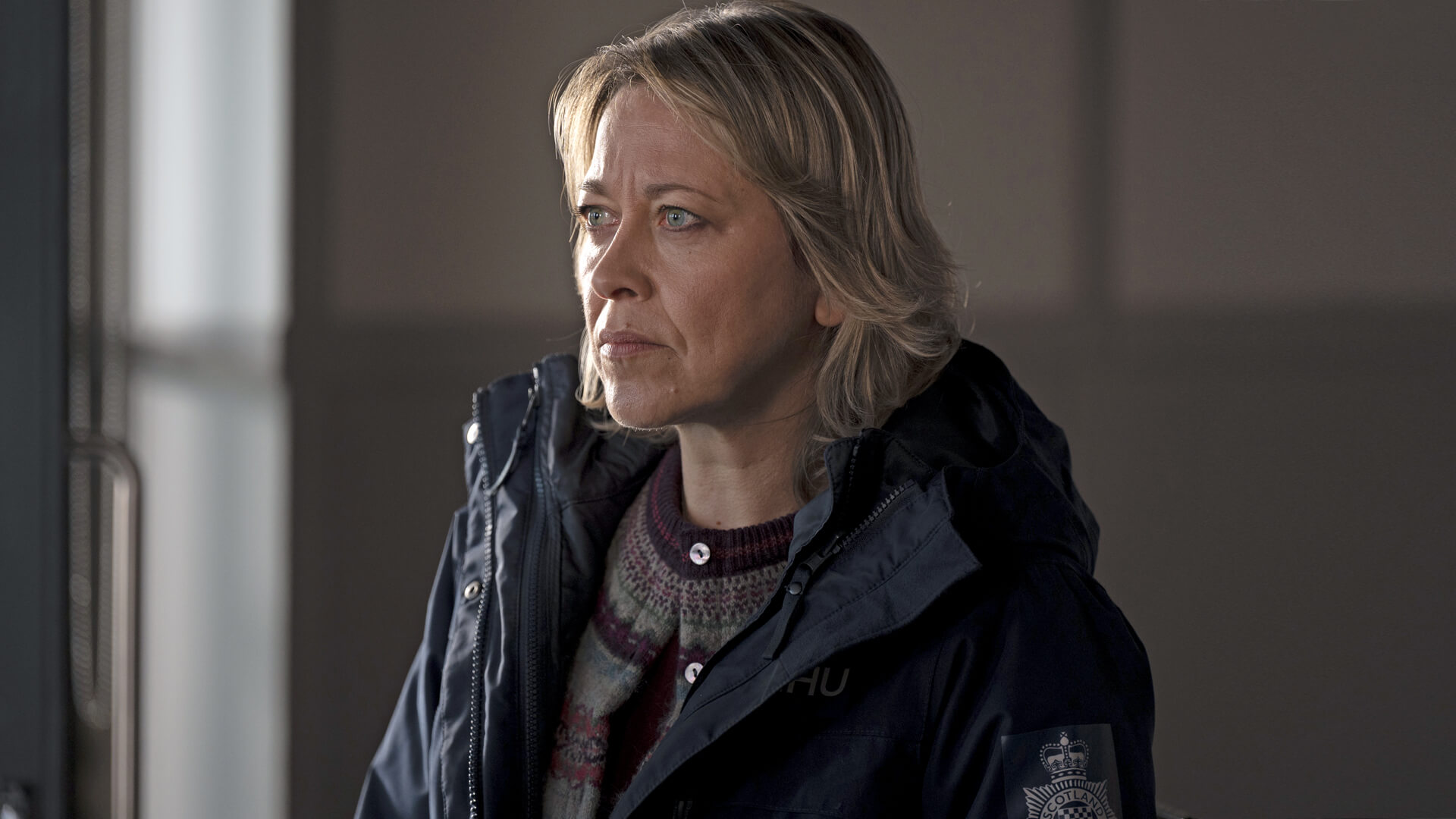 Actor Nicola Walker as DI Annika Strandhed in the crime series Annika on MASTERPIECE on PBS.