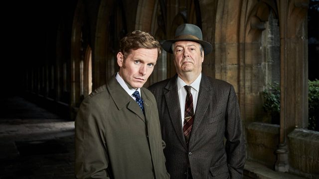 Shaun Evans and Roger Allam in Endeavour Season 7 on MASTERPIECE on PBS