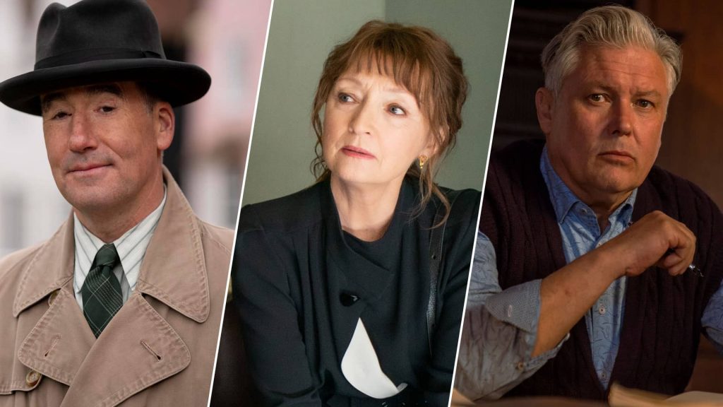 Tim McMullan, Lesley Manville, and Conleth Hill starin Magpie Murders on MASTERPIECE on PBS