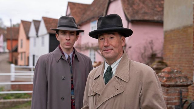 Matthew Beard and Tim McMullan in Magpie Murders