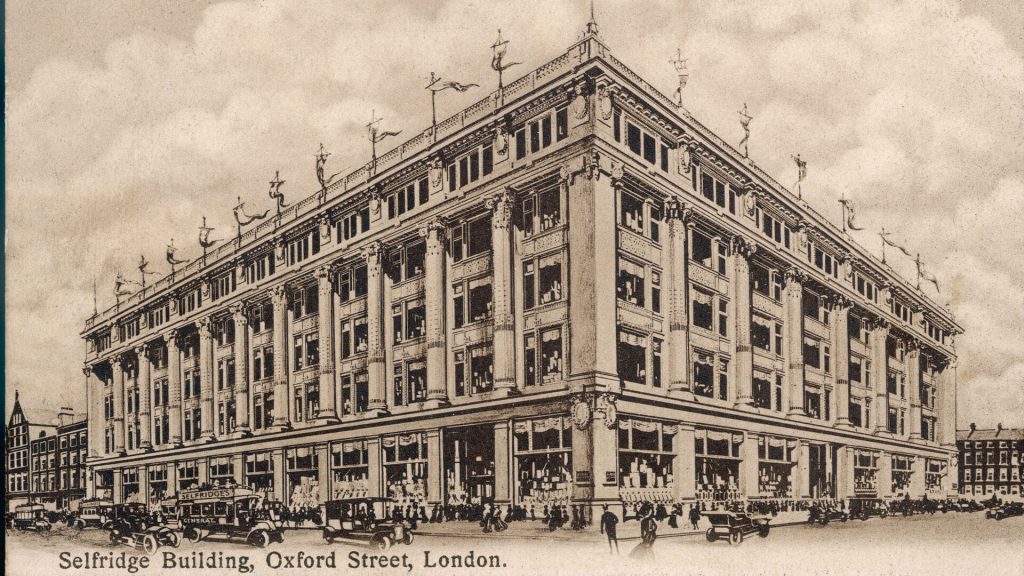 Image of Selfridges department store exterior,London 1909