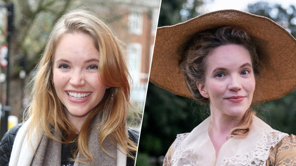 Tamzin Merchant as Aunt Harriet in Tom Jones