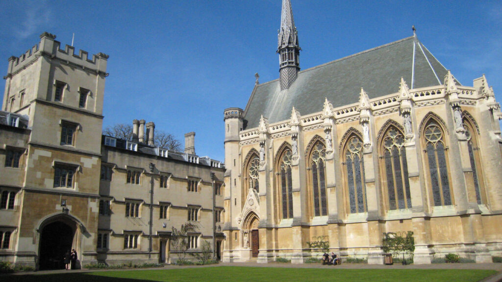 The Front Quadrangle of Exeter College, Oxford.