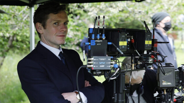 Shaun Evans behind the scenes of Endeavour