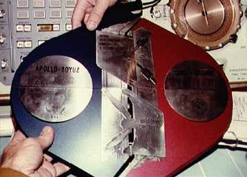 Apollo-Soyuz commemorative plaque