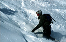 climbing up mountain