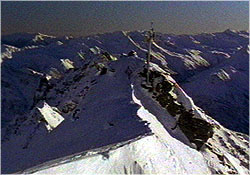 Weather tower, high in the Alps