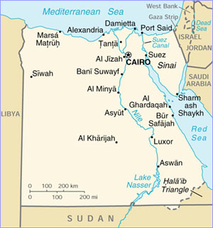 Egypt map