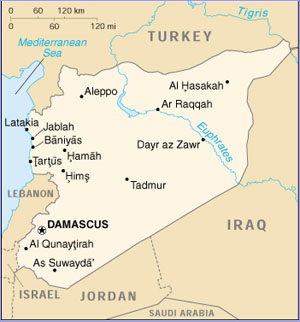 Syria map