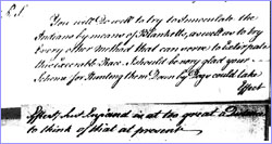 Amherst's letter