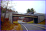 Photo of freeway with beam bridge in place