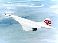 Concorde in flight