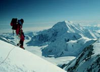 climber on Denali