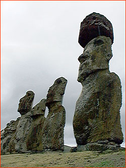 Photo of Moai at Ahu Tongariki