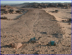 ancient road at Gebel Simaan