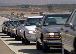 This line of computer-driven cars traveling at 65 miles per hour is a powerful demonstration of how close we may be to automated driving.