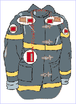 Diagram of turnout coat