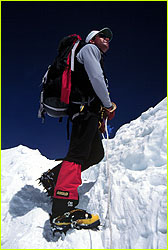 Ed Viesturs climbing