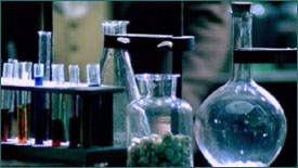 Color chemicals in lab