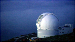 Optical observatory at La Palma