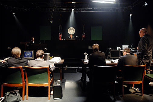 Courtroom scene