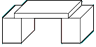 Diagram of a beam bridge