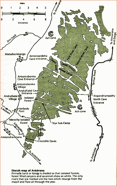 Map of the Ankarana Reserve